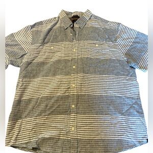 Denver Hayes Men's Blue and White Striped Shirt
